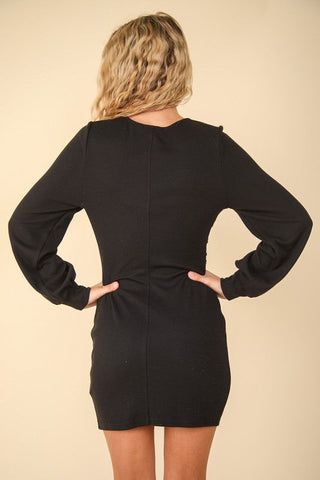 Bodycon Mini Black Cocktail Dress