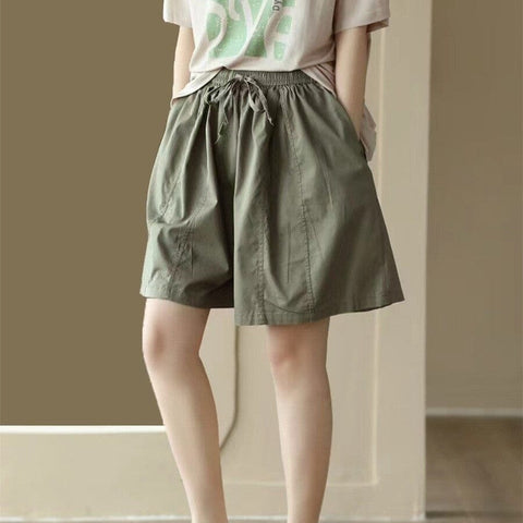 Women Summer Retro Loose Casual Shorts