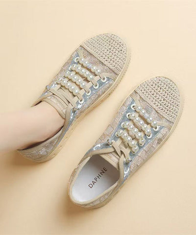 Lässige Spleißen Flat Feet Schuhe Schwarz Atmungsaktives Mesh