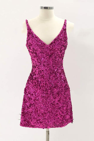 Sequins Bodycon Tight Cocktail Dress