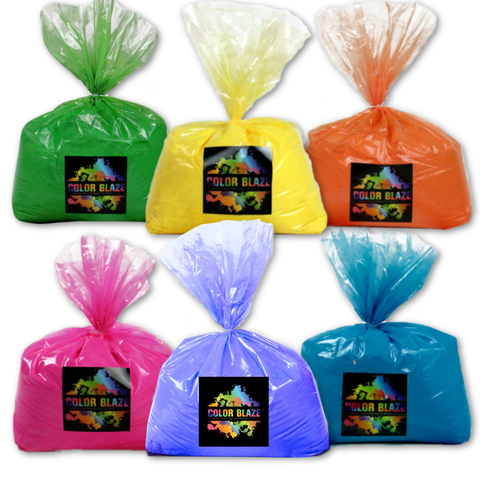 30 lb Color Powder Six Pack (6 Colors of Your Choice) - Color Fun Run, Holi, Gender Reveal, & Events