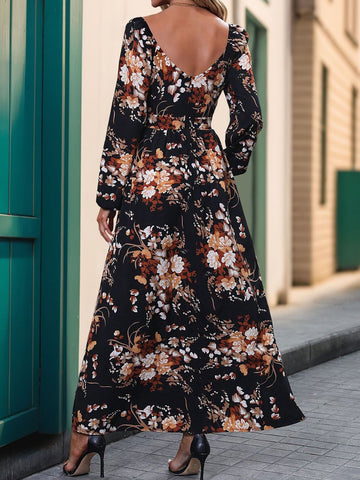 Langärmliges Maxikleid