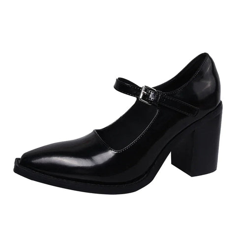 Pointed Toe Sexy Women Mary Janes Shoes Super High Heels Autumn Fashion New Pumps Shoes 2024 Elegant Designer Female Zapatos