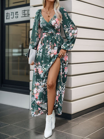 Langärmliges Maxikleid