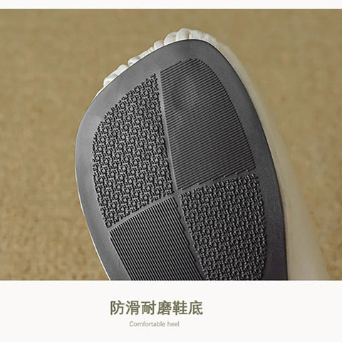 2024 new summer women's slippers Korean style mary jane shoes mules Ladies casual black flats Work shoes Large size 41-43