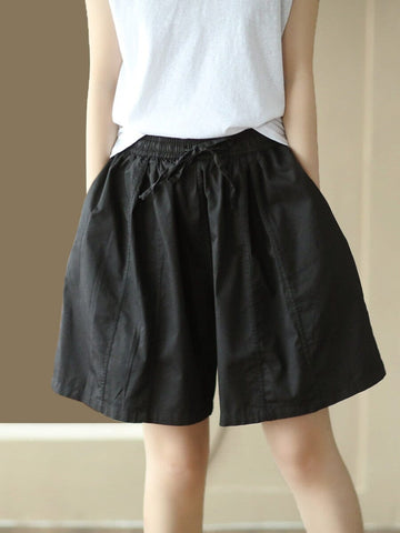 Women Summer Retro Loose Casual Shorts