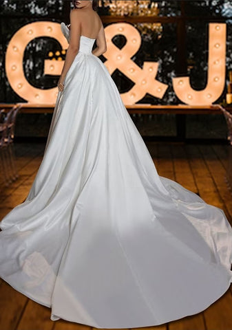 Sweetheart Mermaid Wedding Dress Sweetheart With Beads
