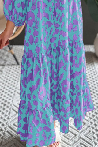 Langärmliges Midi-Strandkleid