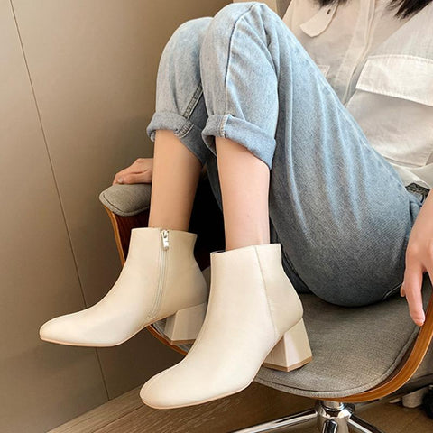 Short Boots Martin Boots Women High Heels