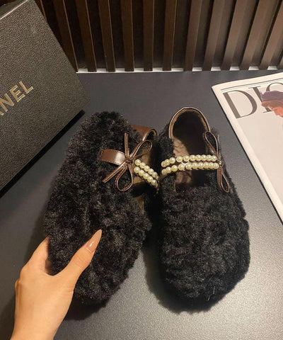 Leoparden-Kunstpelz, stilvolle Spleißen-Nagelperlen-Platte-Füße-Schuhe