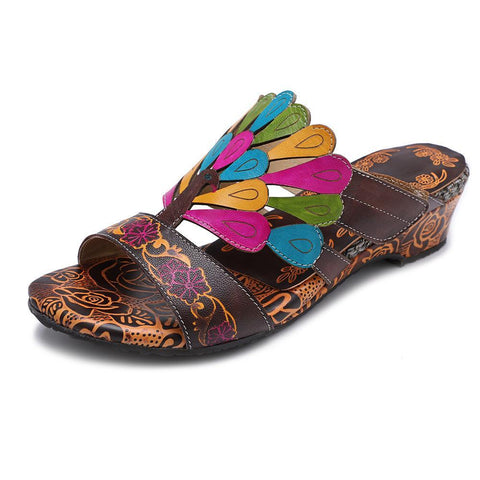Bohemian Retro Handmade Comfortable Casual Sandals Slippers 36-42
