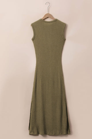 Strand-Maxikleid aus Waffelstrick