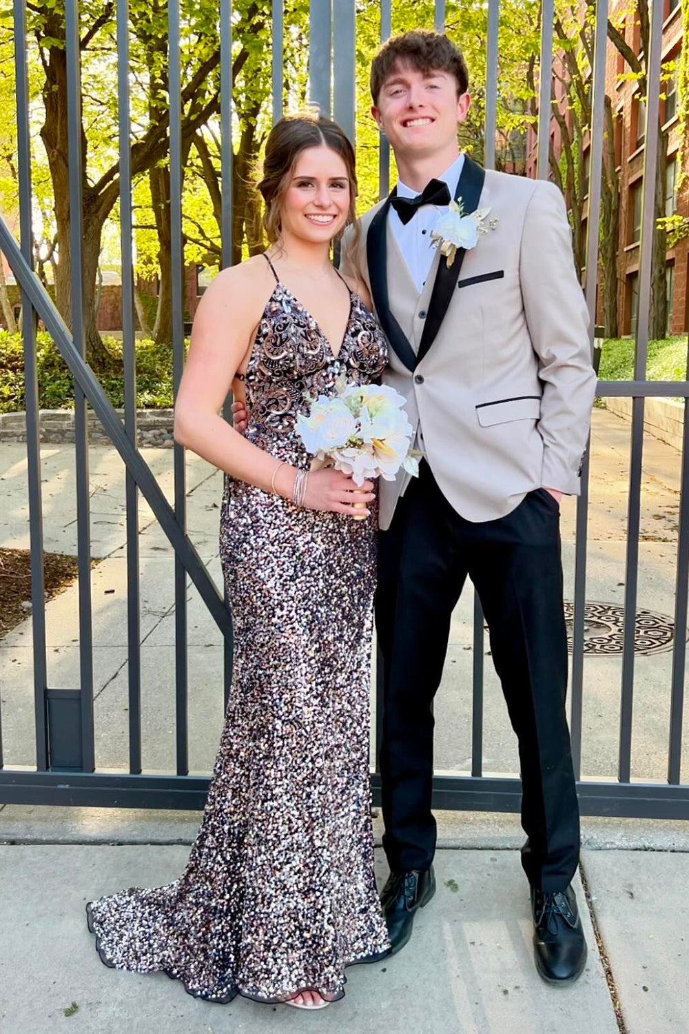 Trendy Light Khaki Shawl Lapel 3 Pieces Formal Prom Men's Suits