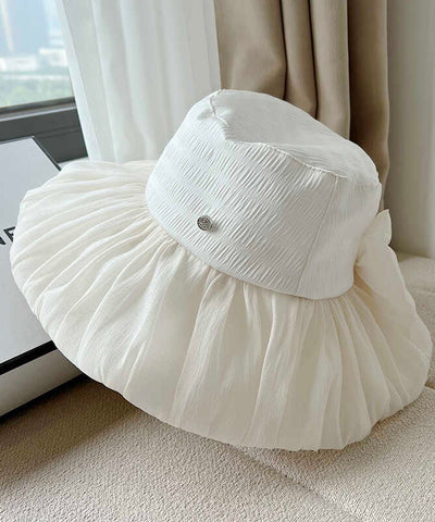 Koreanischer schwarzer Version Bow Bucket Hat Frühling Sommer