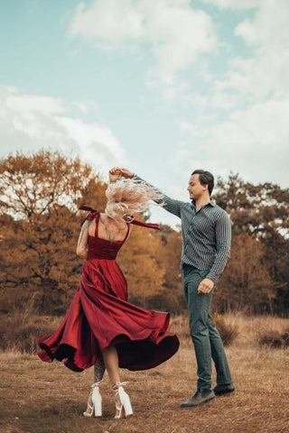 Straps Sweetheart Burgundy Prom Dress Sleeves Online