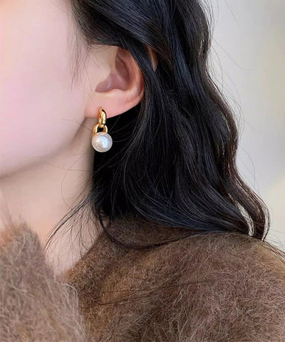 2026 New Versatile Pearl Gilding Stud Earrings