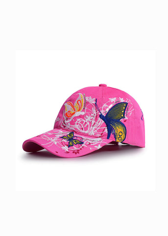 Boho Schwarze Baseballkappe mit Stickerei