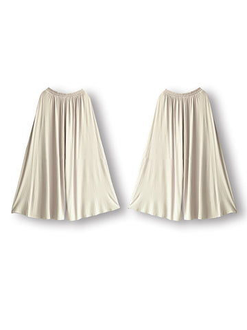 Women Summer Solid Casual Thin Wide-leg Pants