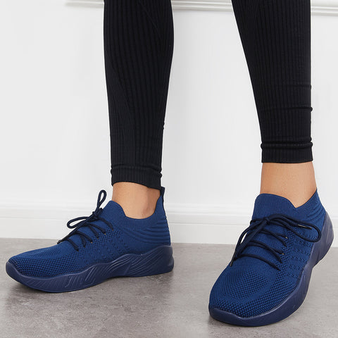 Casual Mesh Knitting Sneakers Lightweight Arch Support Running Shoes