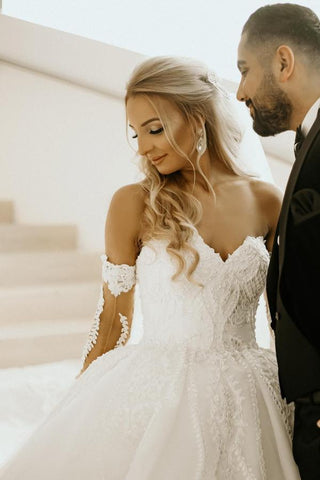 Sweetheart Ball Gown Wedding Dress Tulle Lace Online