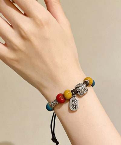 2026 New Sterling Silver Weave Ceramic Charm Bracelet