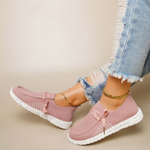 Leichte Slip-on-Wanderschuhe, flache Mesh-Sneakers