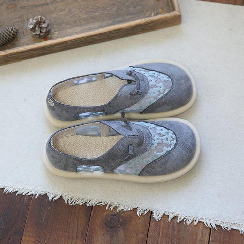 Sommer Retro Atmungsaktive Mesh Flache Freizeitschuhe