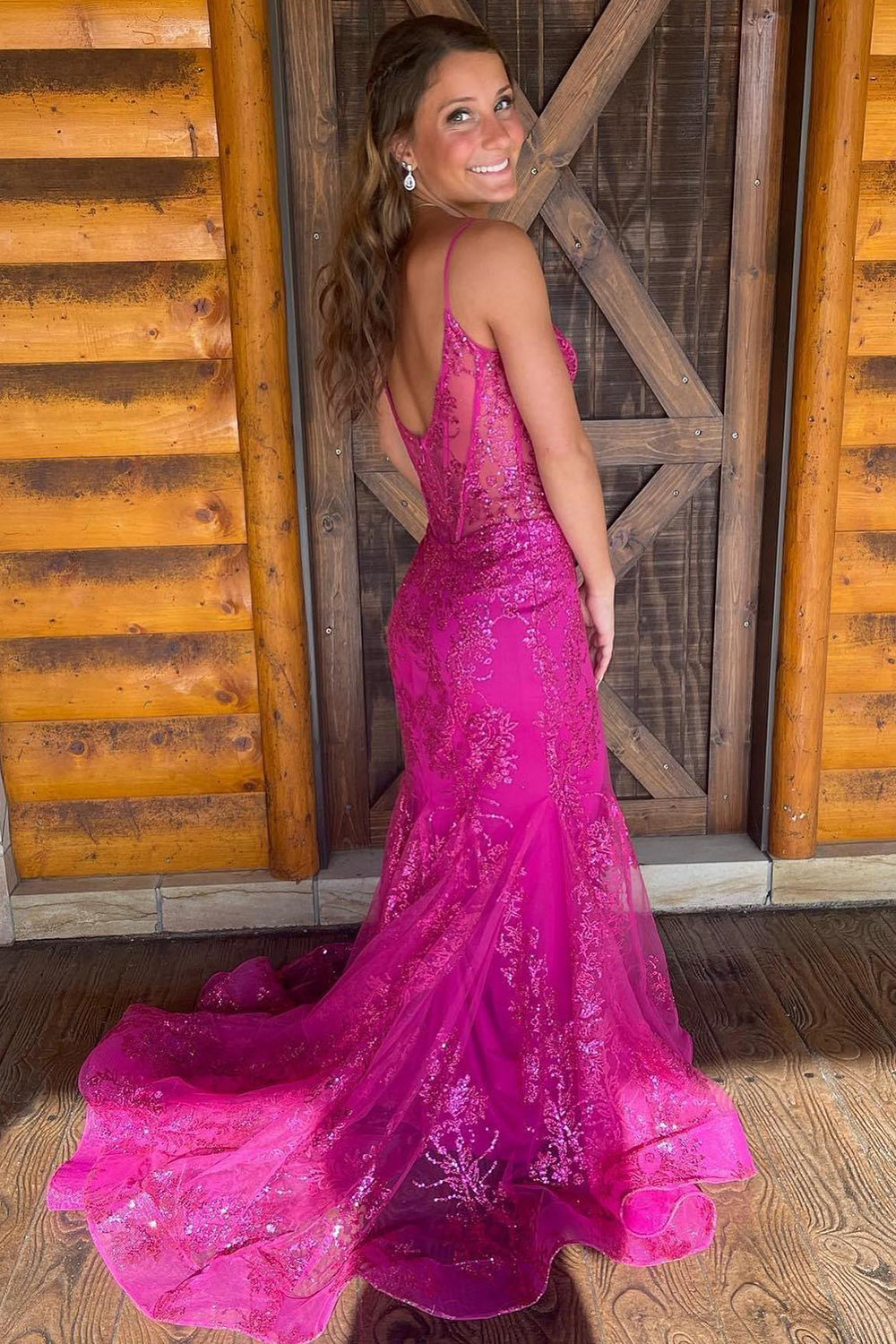 Sparkly Dark Green Mermaid Sequin Long Prom Dress