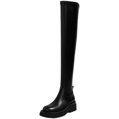Over The Knee High Heel Boots Motorcycle Chelsea Platform Boots