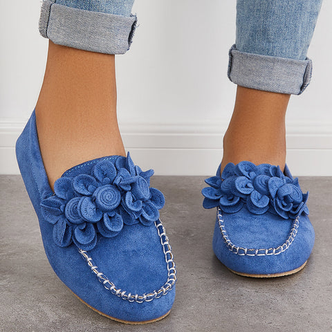 Casual Slip on Loafers Round Toe Flats Low Top Walking Shoes