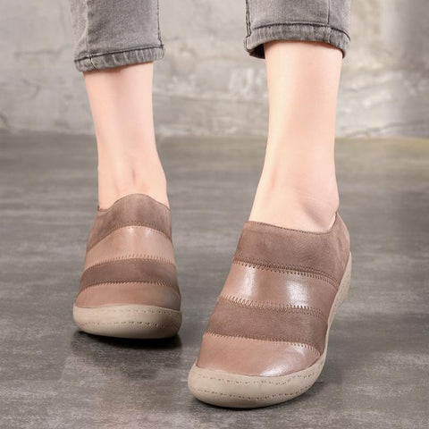 New Women's Leather Retro Casual Shoes