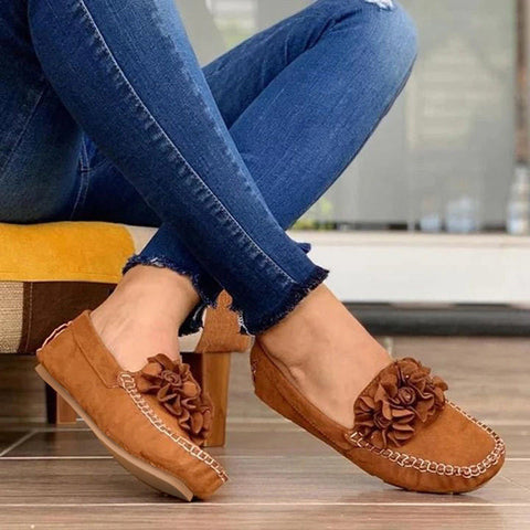 Casual Slip on Loafers Round Toe Flats Low Top Walking Shoes