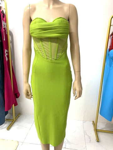 Elegantes trägerloses, figurbetontes Verbandkleid für Damen