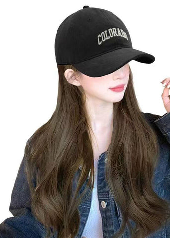 Art Black Graphic Perücke Einteilige Baseballkappe
