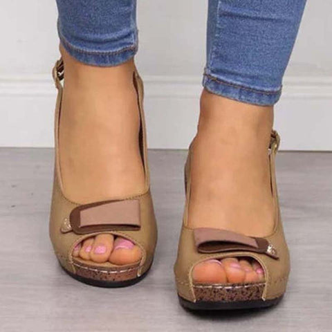 Woman Sandals Retro Wedges Summer Wedge Sandals Female Casual Sewing Women Shoes Comfortable Ladies Sandalias Plus Size