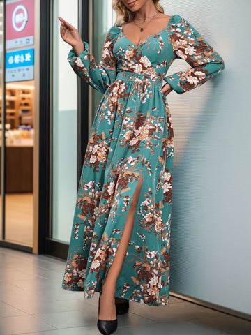 Langärmliges Maxikleid