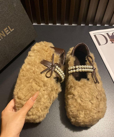 Leoparden-Kunstpelz, stilvolle Spleißen-Nagelperlen-Platte-Füße-Schuhe