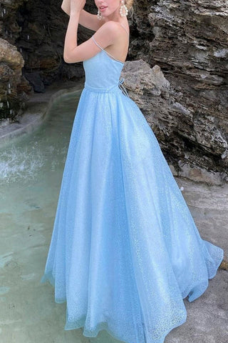 A-line Sparkly Prom Dress