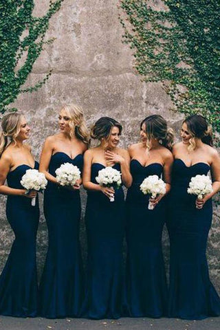 Sweet Heart Mermaid Long Bridesmaid Dresses, Wedding Party Dress