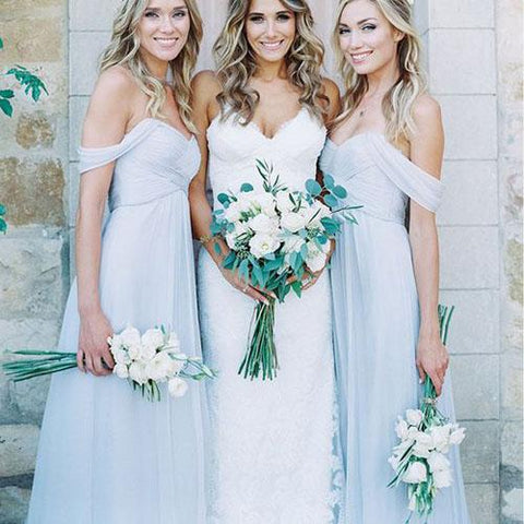 Chiffon Different Styles A Line Floor Length Bridesmaid Dresses