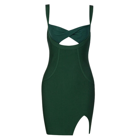 Square Collar Backless Celebrity Party Club Dresses