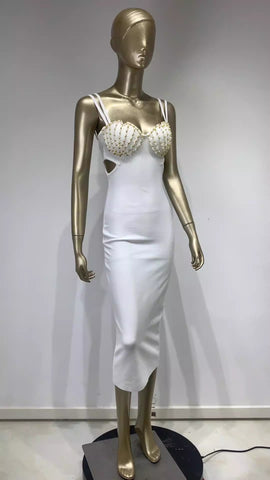 Verbandkleid europäischen und amerikanischen Mode sexy Diamant Kette Neckholder Rock Party Party Kleid