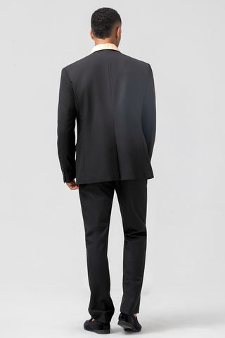 Black Shawl Lapel 3 Pieces Formal Prom Men's Suits