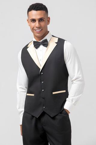 Black Shawl Lapel 3 Pieces Formal Prom Men's Suits