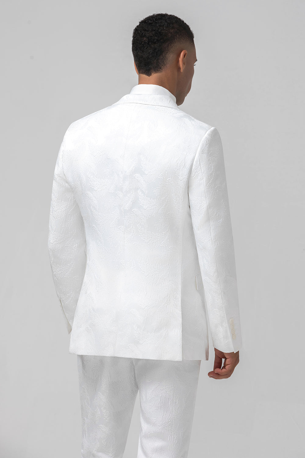 White Peak Lapel Double Breasted 2 Pieces Formal Men's Suits