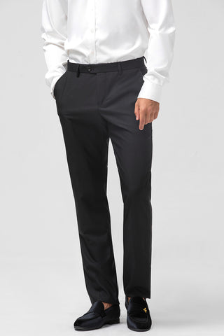 Schwarzer Slim Fit 3-teiliger formeller Herrenanzug mit Schalkragen