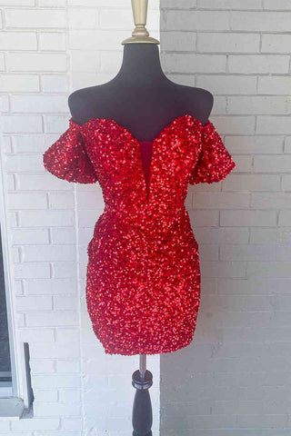 Figurbetontes Homecoming-Kleid mit Herzausschnitt und Pailletten