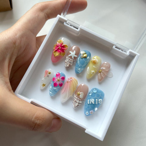 Journey to TailanCarefully designed pure handmade press-on gel nails