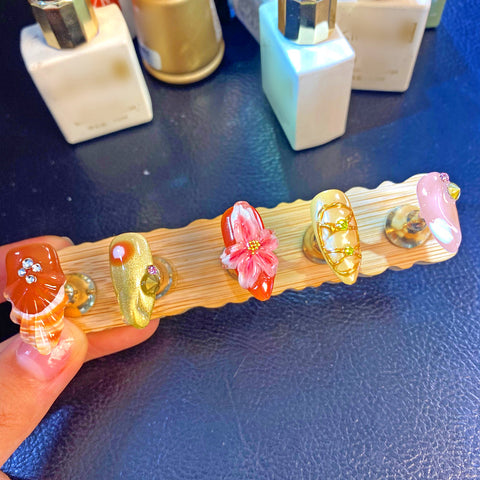 Hot SaleFlower ShellsHandmade Artificial Gel Nail Press-On Nails