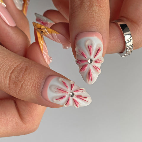 Pinky BlossomCarefully designed pure handmade press-on gel nails
